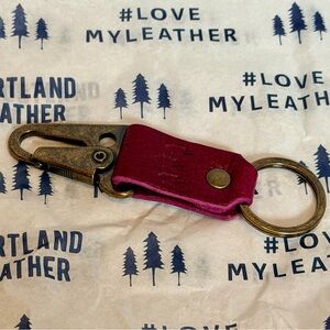 PLG Keychain Short Orchid Portland Leather Goods